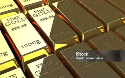 Several gold ingots.